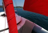 trimarano neel 45 yacht prua roll genoa vela gennaker
